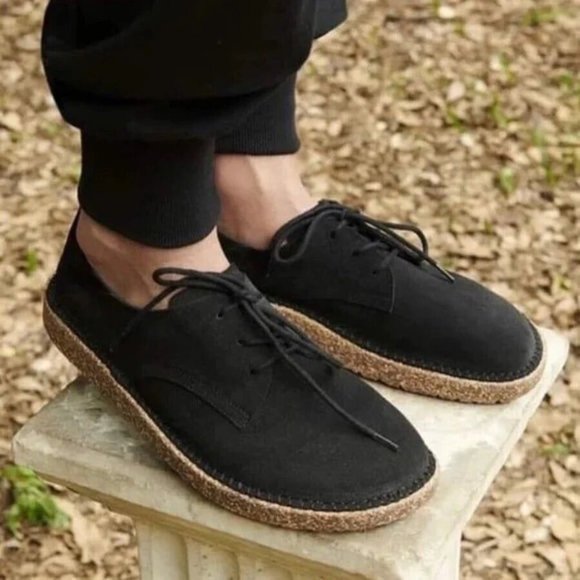 Birkenstock Men\'s Gary Suede Shoes Black Size EU 42, 9/9.5 US Birkenstock Gary – Walking Depot main image 3